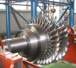 Rotore unità turbina recupero gas superiore